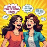 Two sisters laughing together over funny sister puns